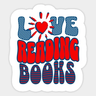 I LOVE reading Books Sticker